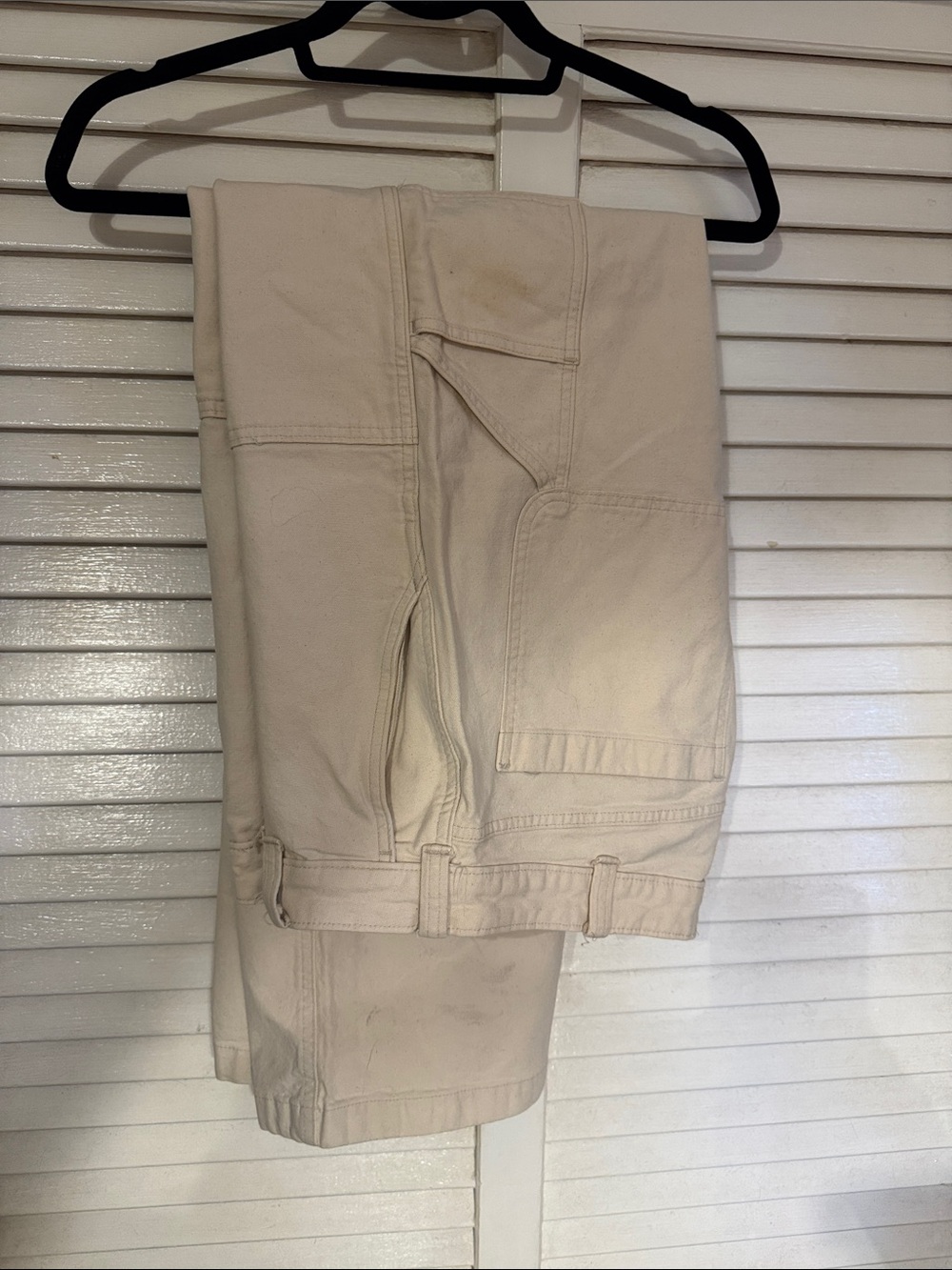 Abercrombie & Fitch Cream Chinos - Straight Leg